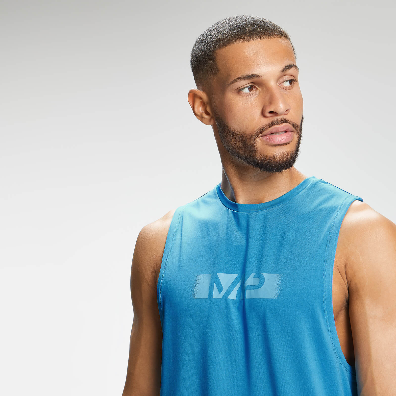 MP Men's Graffiti Graphic Training Tank Top - Bright Blue