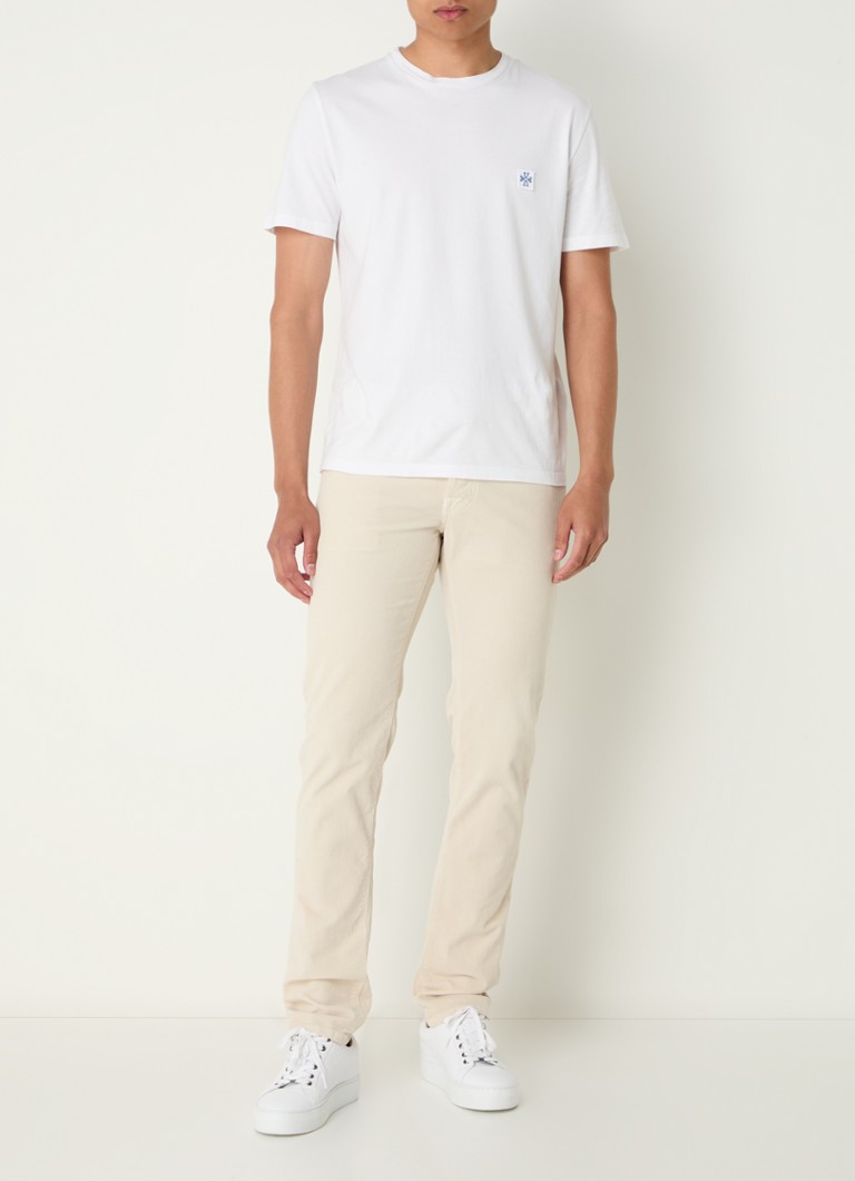 Pantaloni Jacob Cohen Nick din catifea reiată slim fit cu buzunare laterale