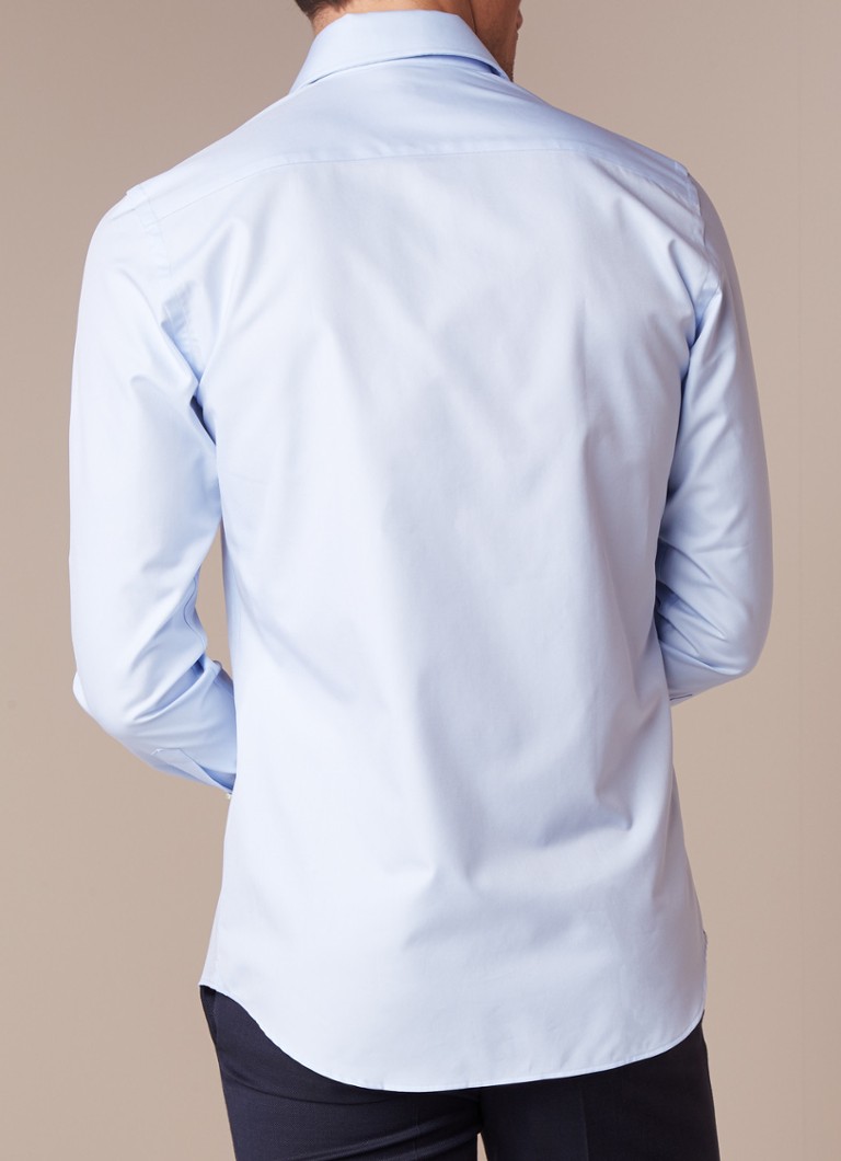 Profuomo Svetlo modra slim fit srajca s širokim ovratnikom
