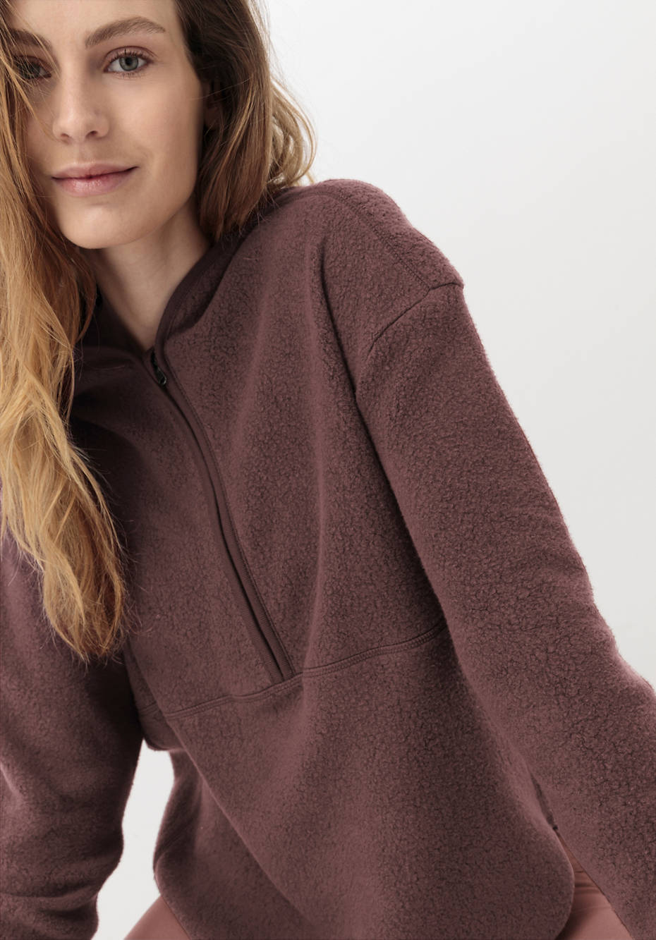 Fleece-Hoodie aus reiner Bio-Baumwolle