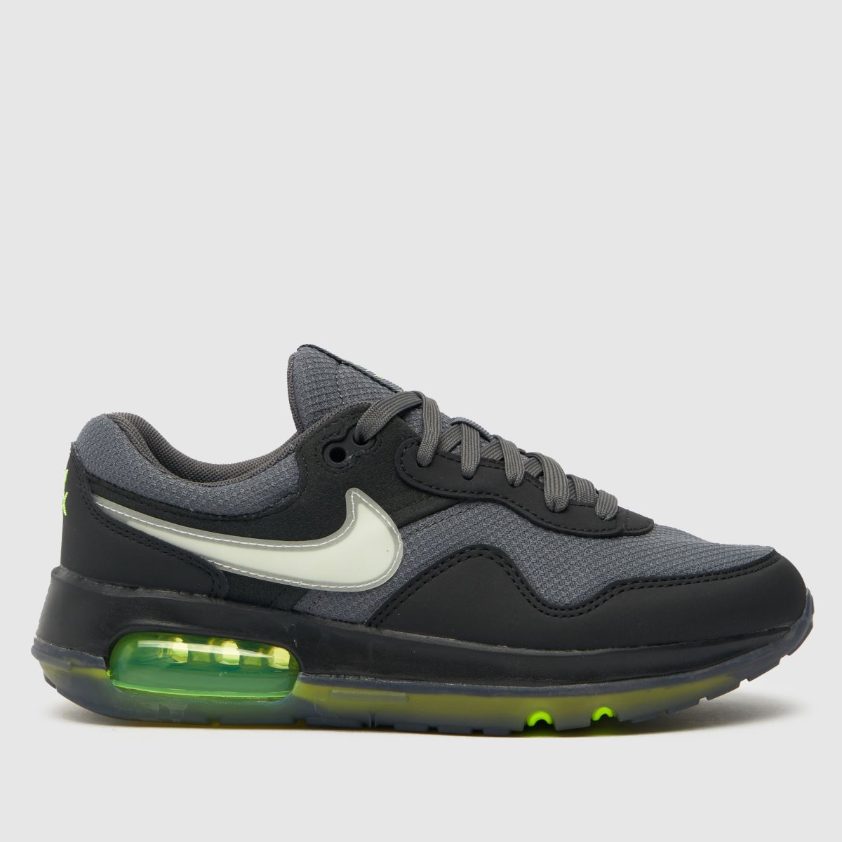 Nike svarta och grå Air Max motiv Pojkar Barnskor