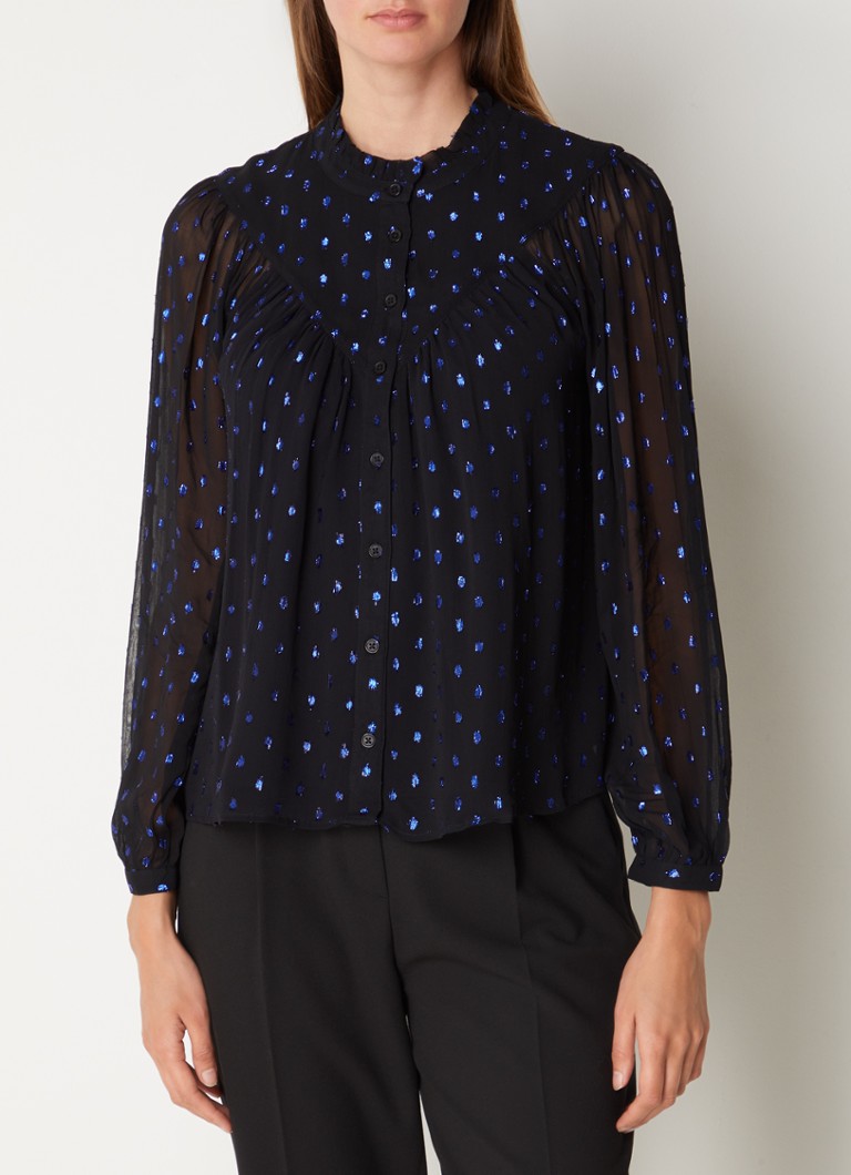 Whistles  Dobby semi-transparant tuniek met metallic print