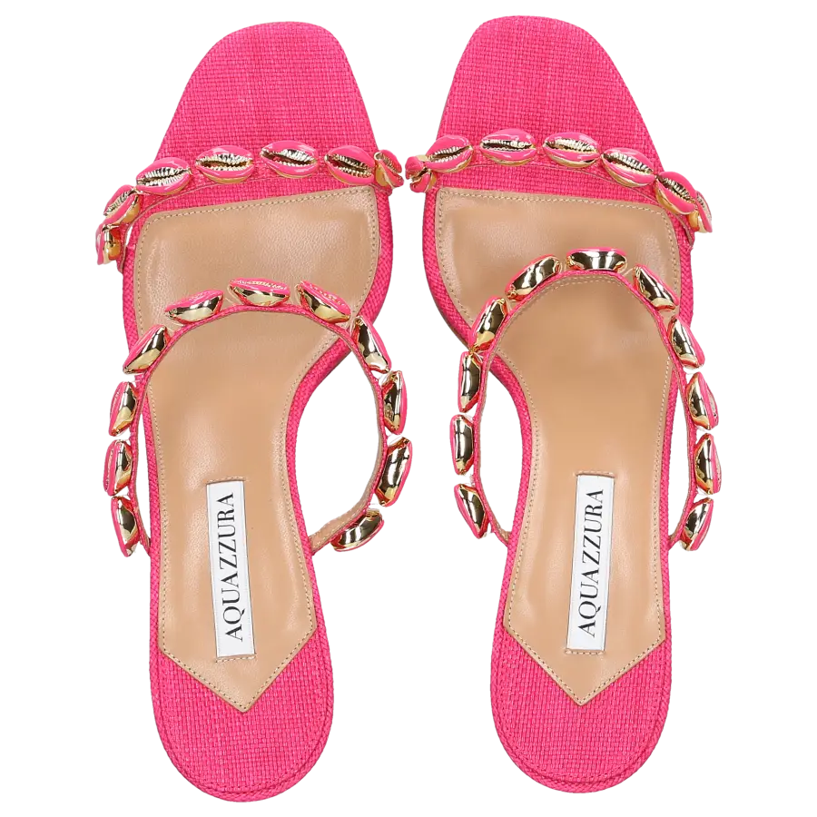 Aquazzura - Sandalen OFF TO BALI Bast - rot