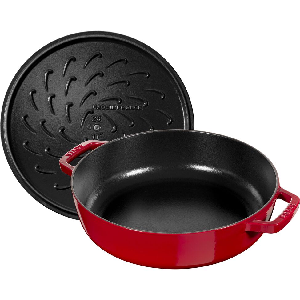 Bräter mit Chistera Drop-Structure 24 cm, Gusseisen