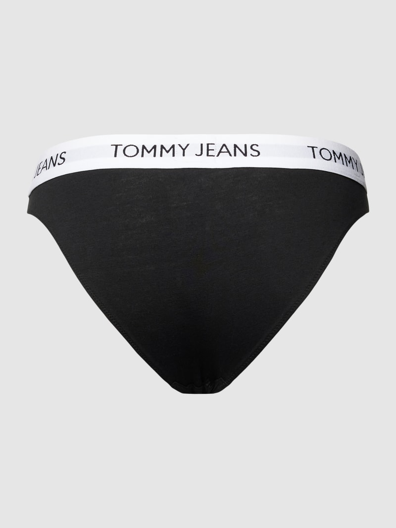 Slip mit elastischem Logo-Bund Modell 'HERITAGE' in schwarz