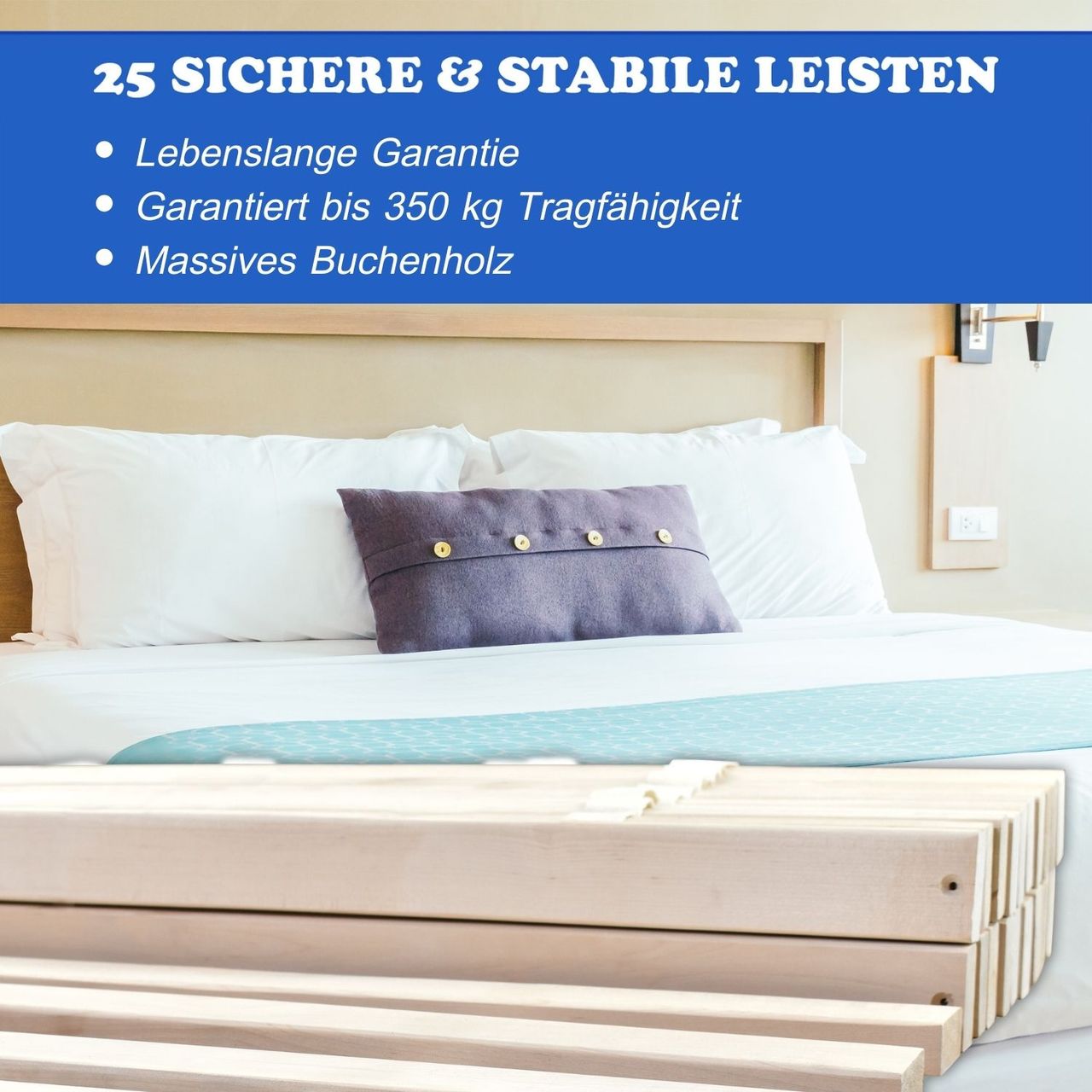 Coemo Rollrost 25 ! extrastabile Leisten 100 x 200 cm