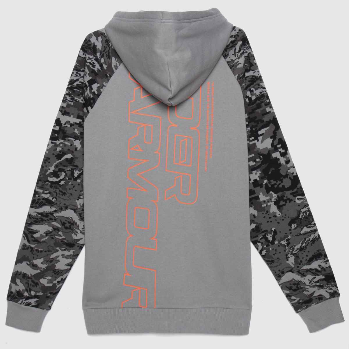 Under Armour – Rival – Mörkgrå fleece med kamouflagemönster