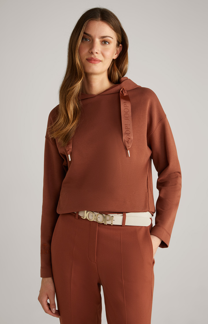 Hoodie in Braun
