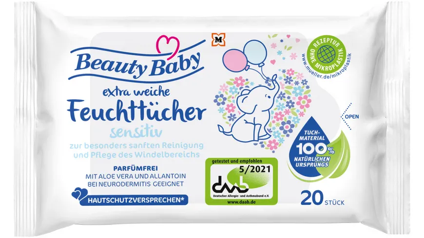 Beauty Baby Feuchttücher Sensitiv 2x20 Tücher