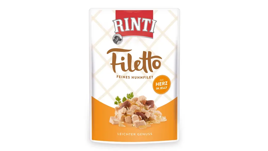 RINTI Hundenassfutter Filetto Huhn & Herz in Jelly 100 g