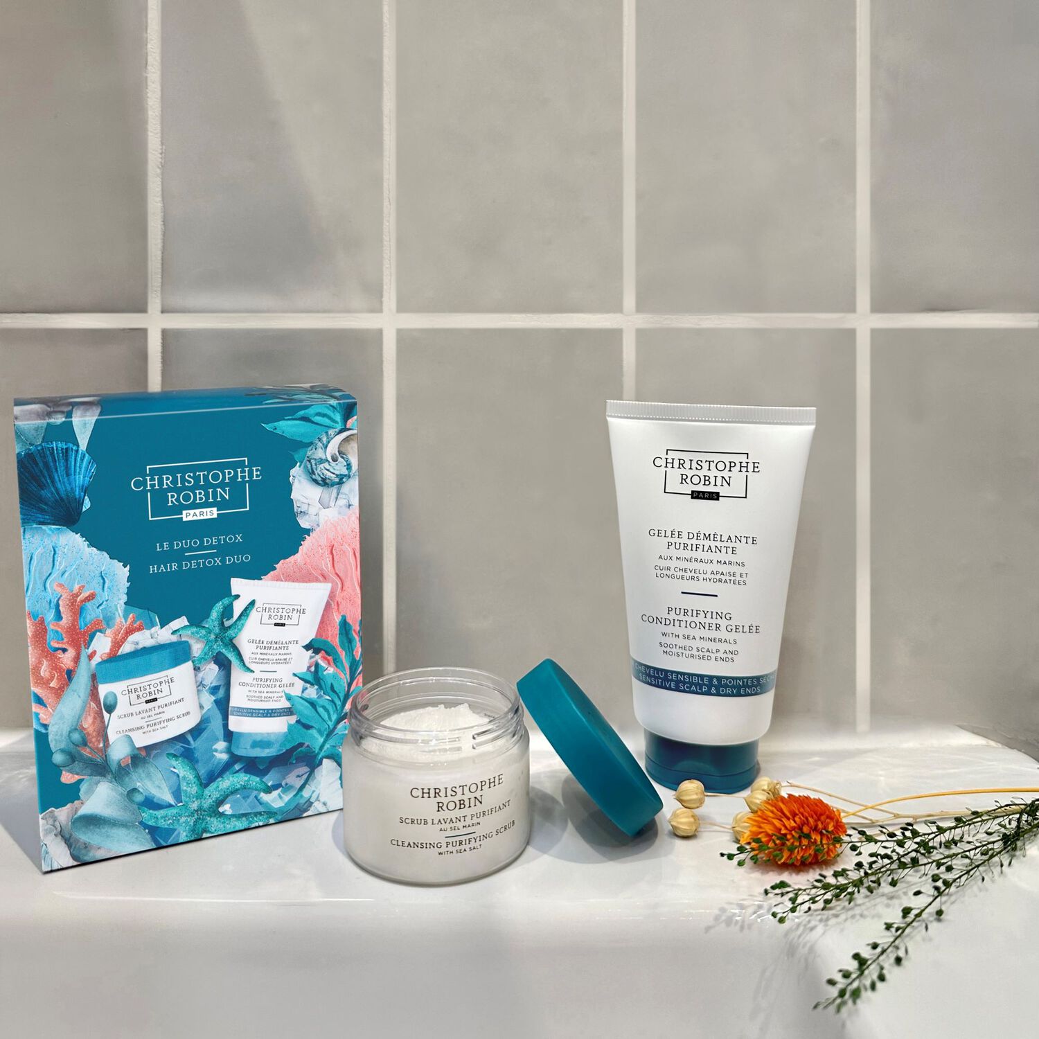 Christophe Robin Duo Détox Coffret Cheveux