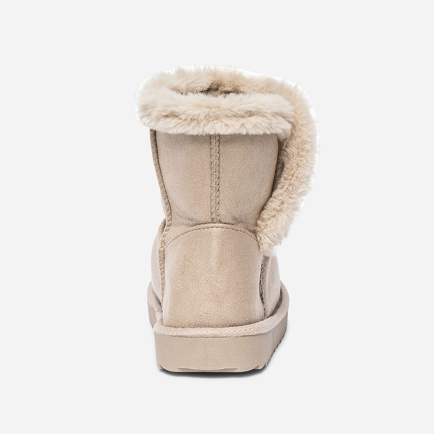 Boots beige irisé fourré