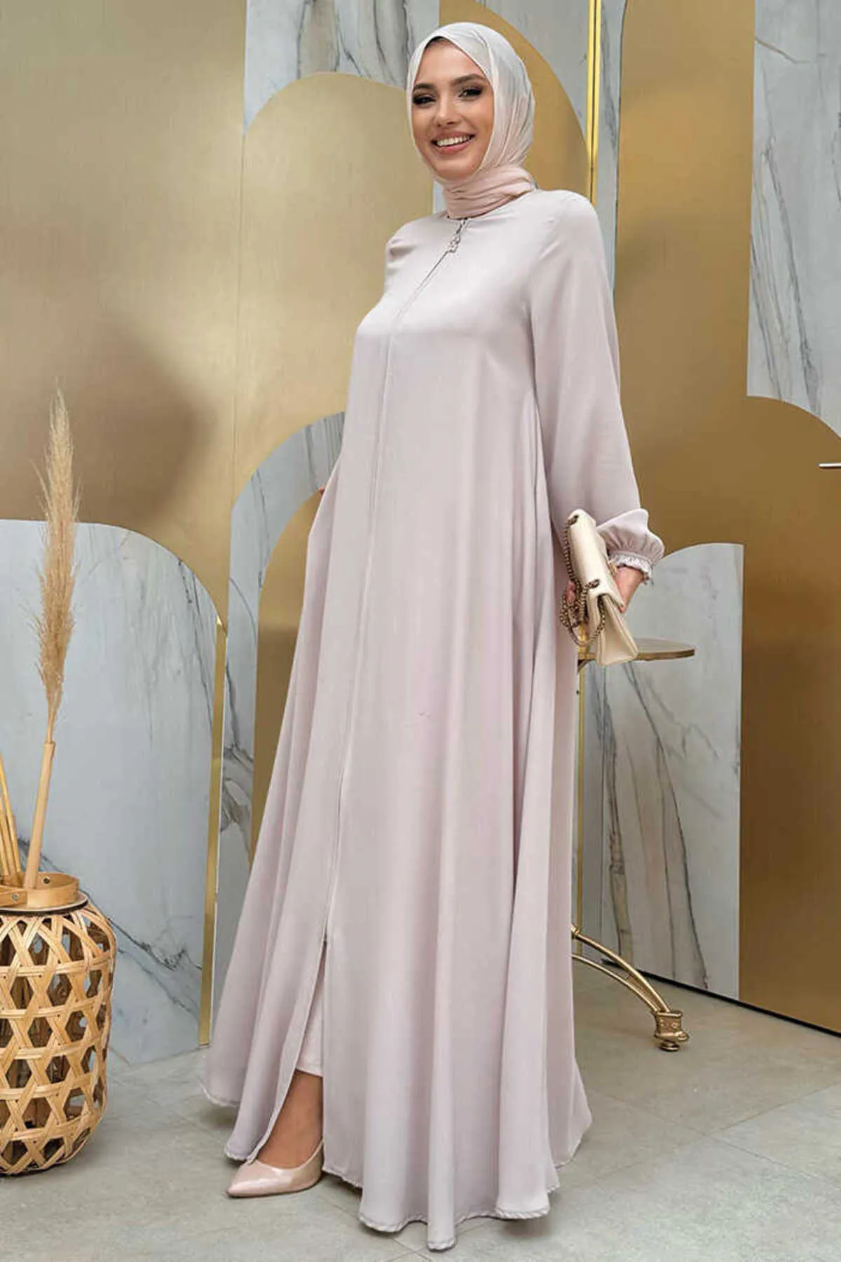 Bym Fashion  Cap & Abaya - Grau - Basic