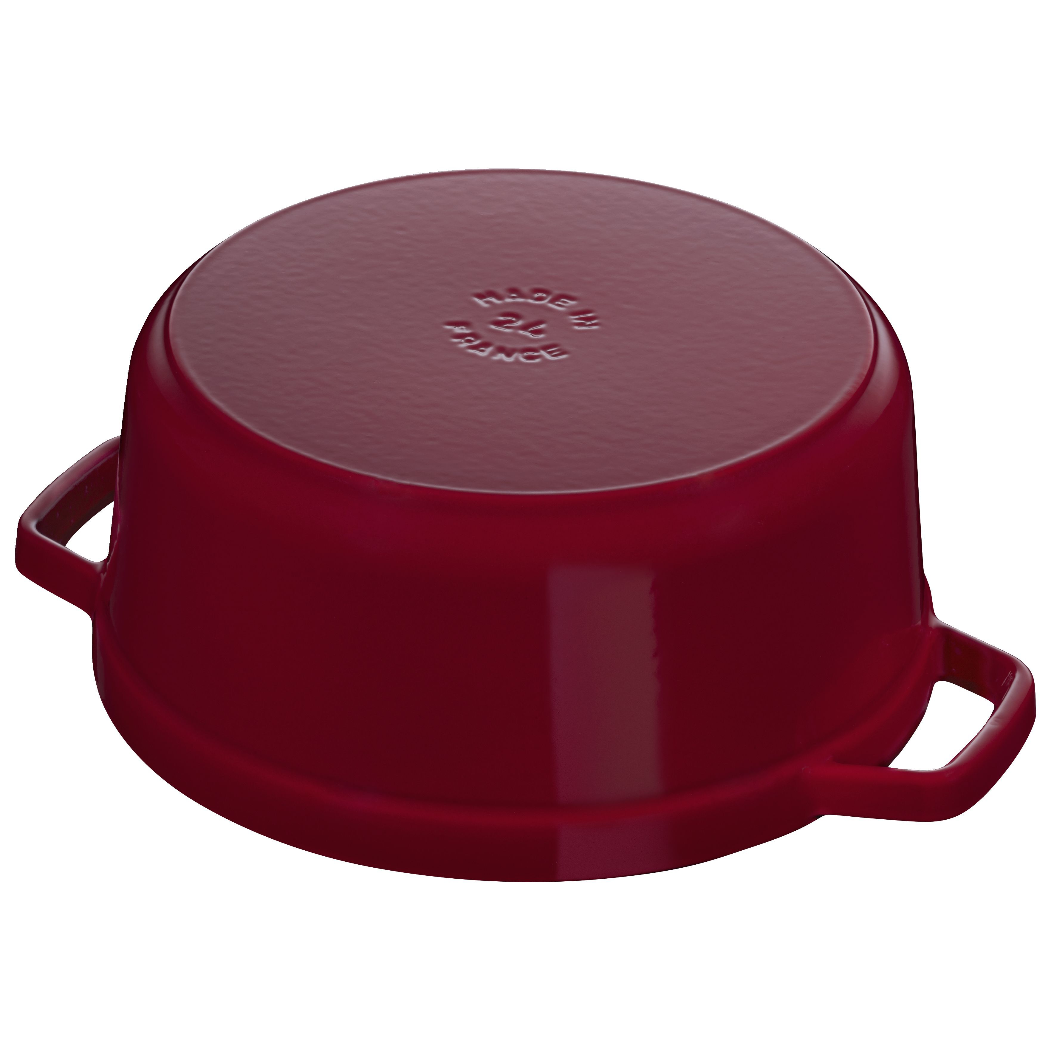 Cocotte 26 cm, rund, Bordeaux, Gusseisen