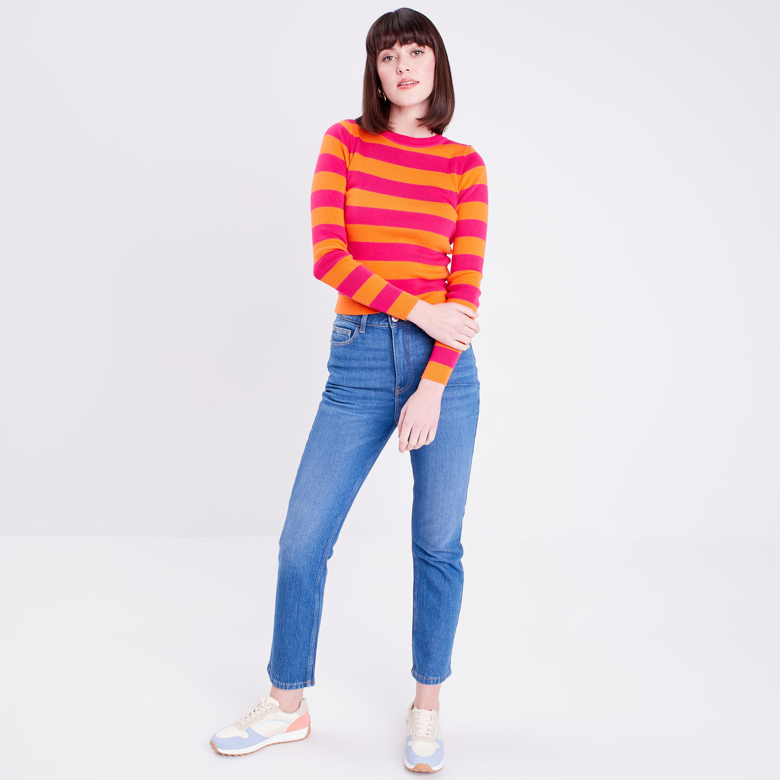 Jeans slim taille haute denim stone femme | Cache Cache