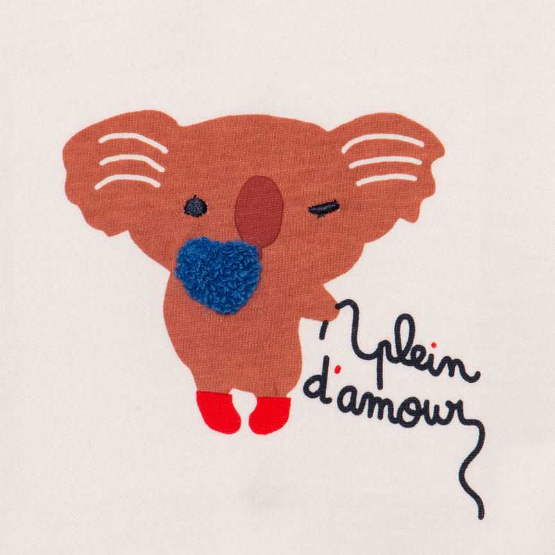 Tee-shirt bio bébé koala Catimini