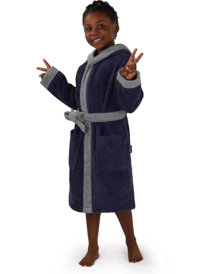 normani Kinder Bademantel aus Bio-Baumwolle Elounda in Lila günstig kaufen