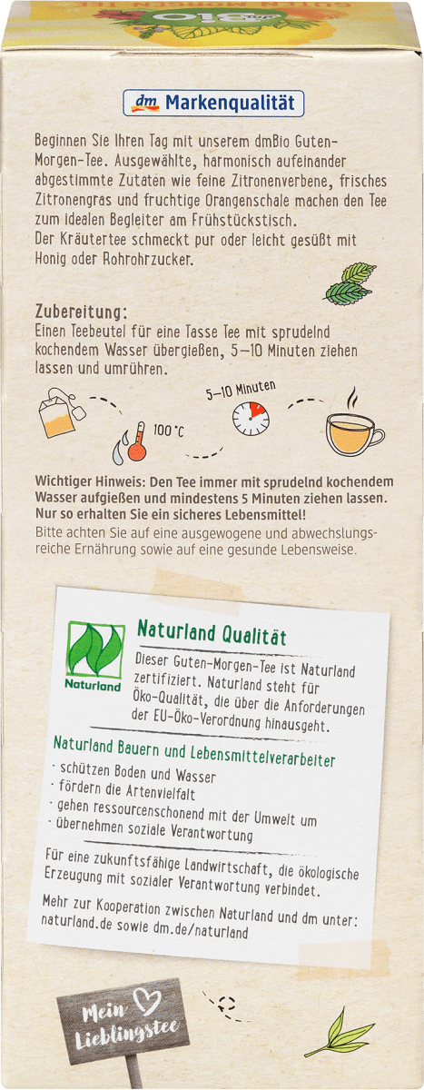 Kräutertee Guten Morgen (20 Beutel), 30 g