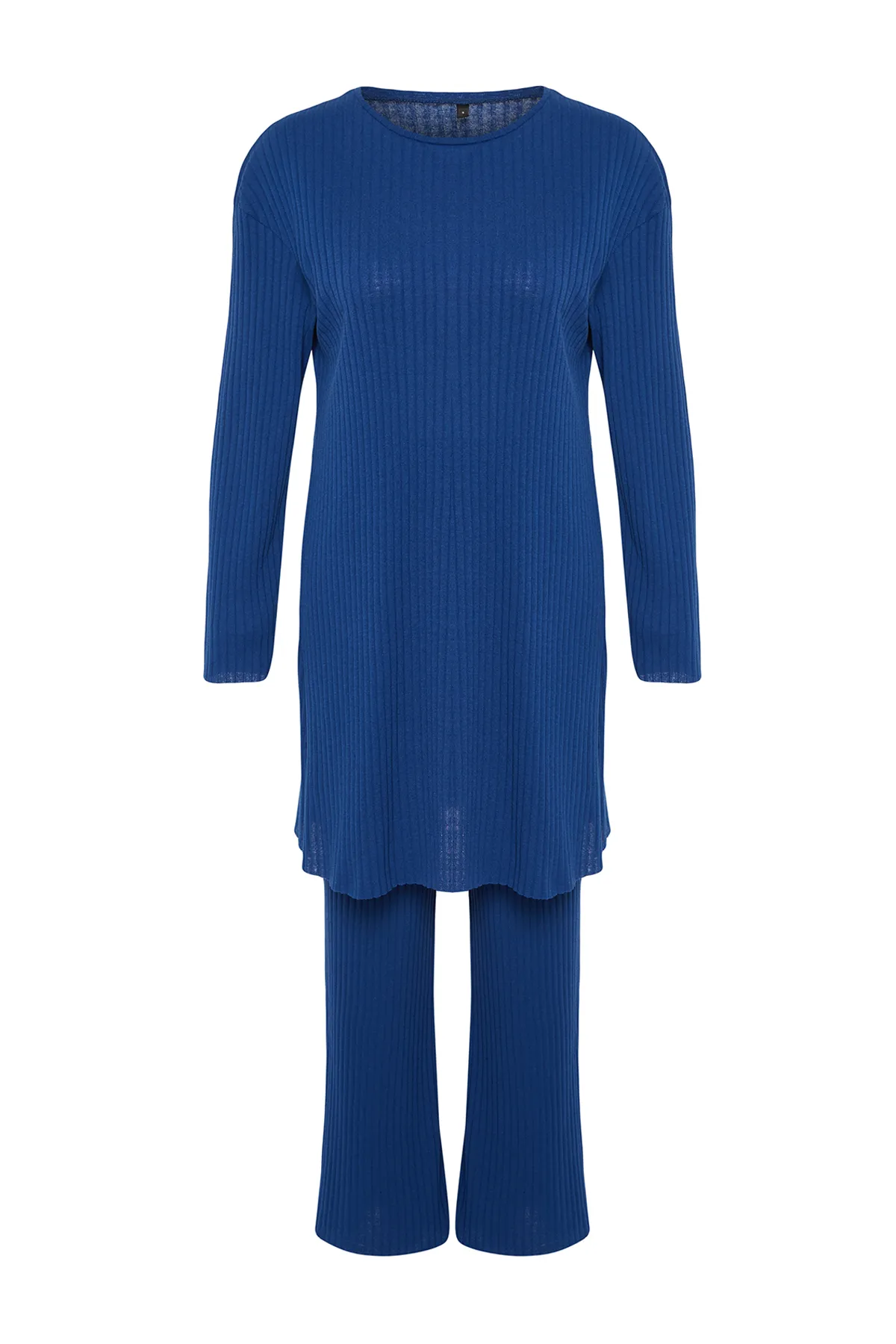 Trendyol Modest  Marineblaues Camisole-Set aus gestricktem Oberteil und Unterteil TCTSS24US00060
