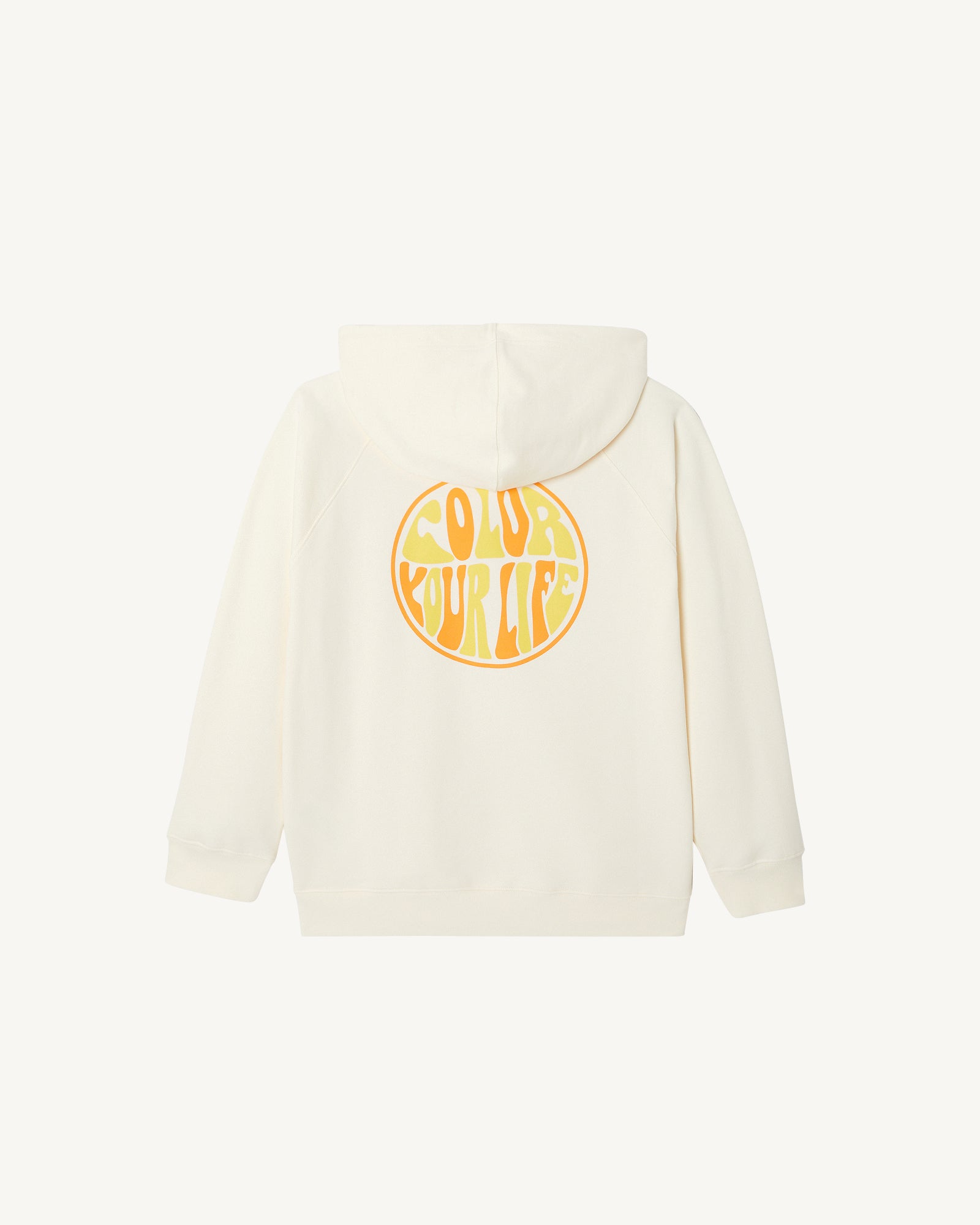 Sweat molleton à capuche femme en coton biologique Ecru Monteria