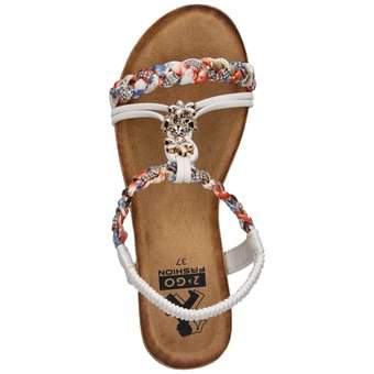 2Go Fashion Keilsandale in weiß