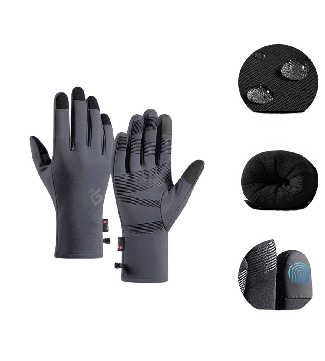 YANN Winter-Arbeitshandschuhe Herren-Touchscreen-Anti-Kälte-Anti-Rutsch-Outdoor-Sporthandschuhe (Warme Plus-Samt-Touchscreen-Anti-Kälte-Anti-Rutsch-Sport-Outdoor-Handschuhe)
