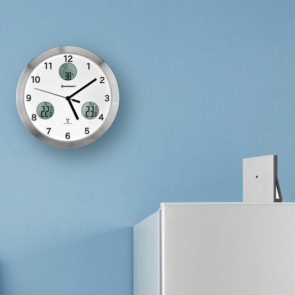 Funk-Wanduhr MyTime io, weiß