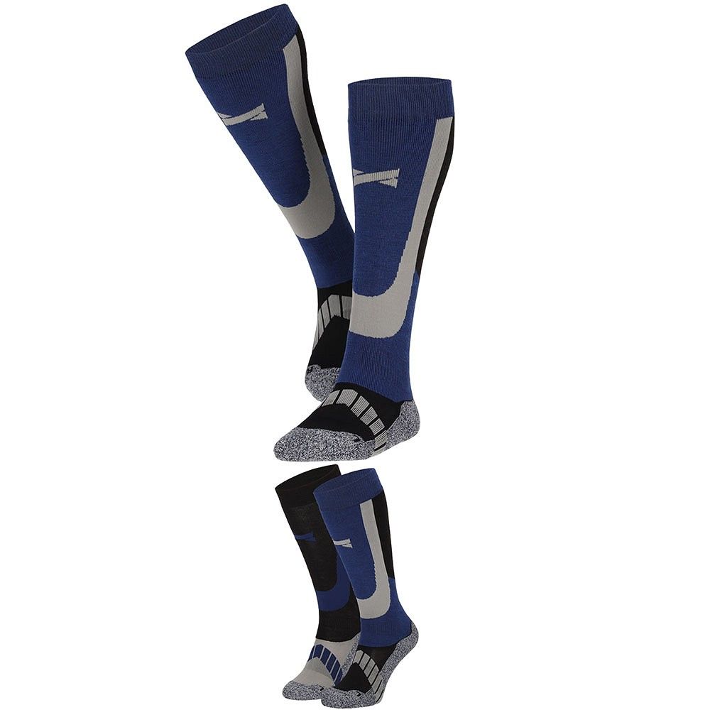 Xtreme 6 Paar Multi Blue Unisex Skisocken