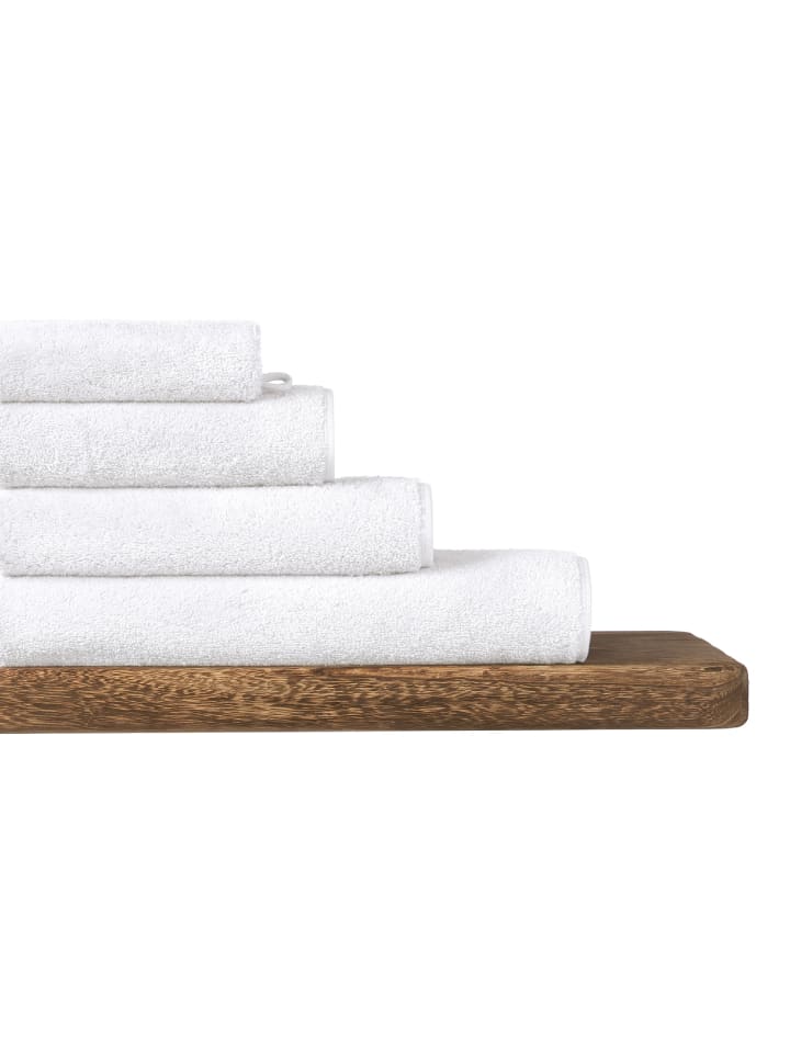 Schiesser Handtuch Milano im 4er Set in Weiß günstig kaufen 50 x 100 cm