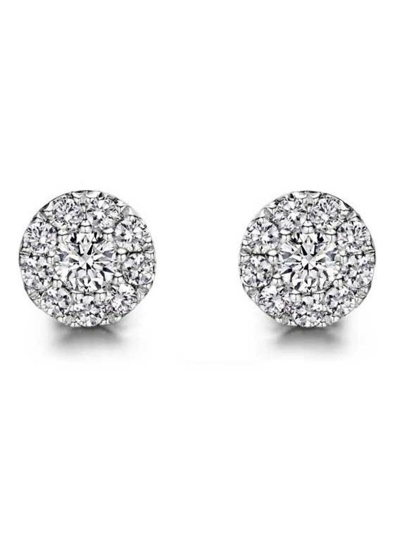Diamond Point White gold earrings 0.41 ct diamond Hearts & Arrows