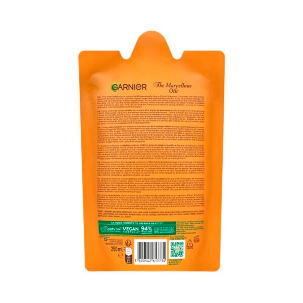 Garnier Loving Blends Argan & Camellia -shampoon täyttöpakkaus 250ml