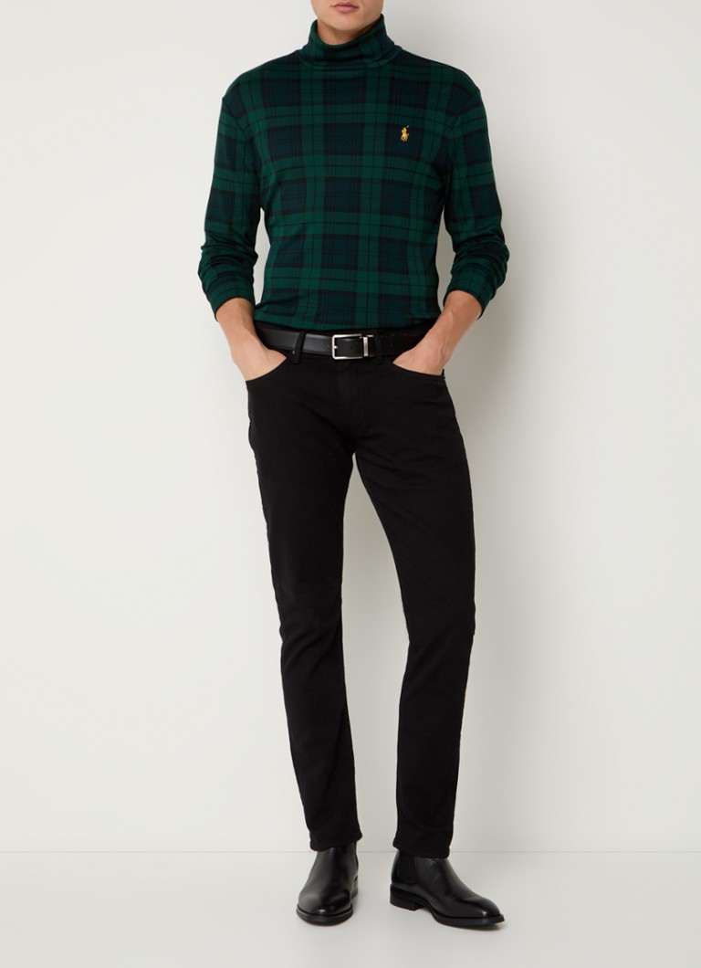 Ralph Lauren Turtleneck with check pattern and logo