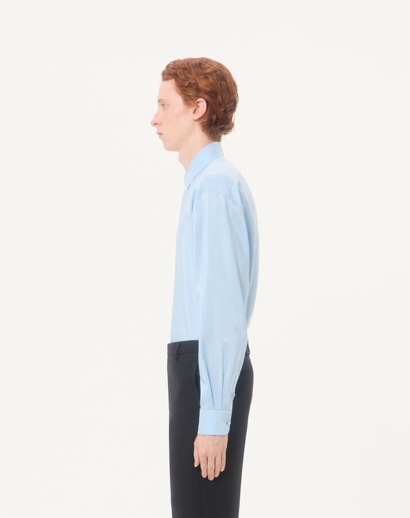 Camisa de seda listrada Valentino