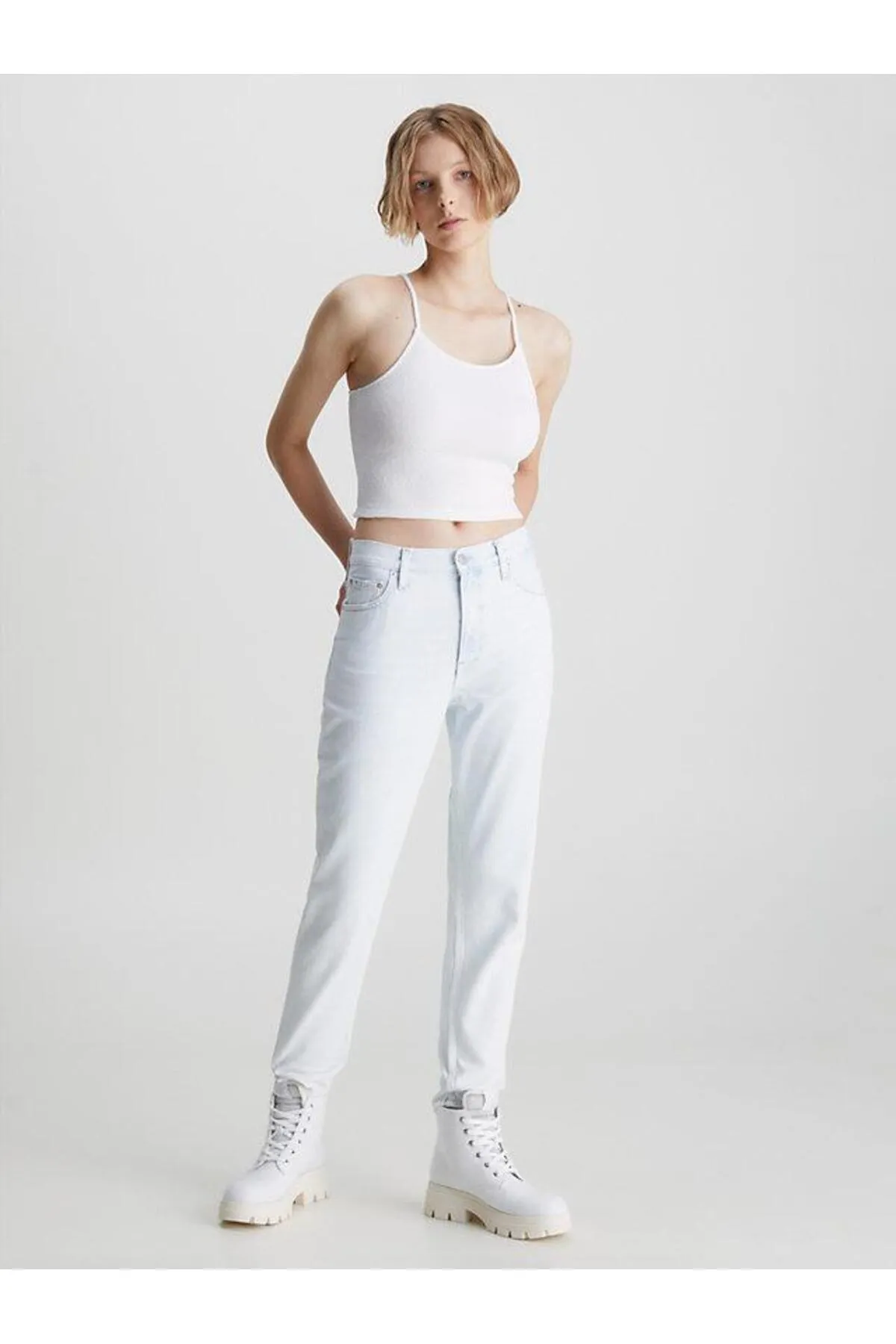 Calvin Klein  Trägertop aus geflammtem Rippstrick