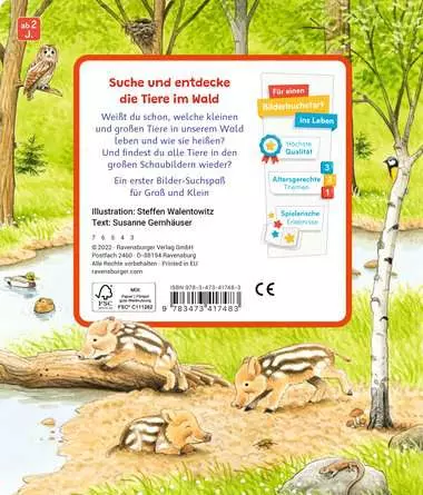 Sachen suchen: Tiere im Wald