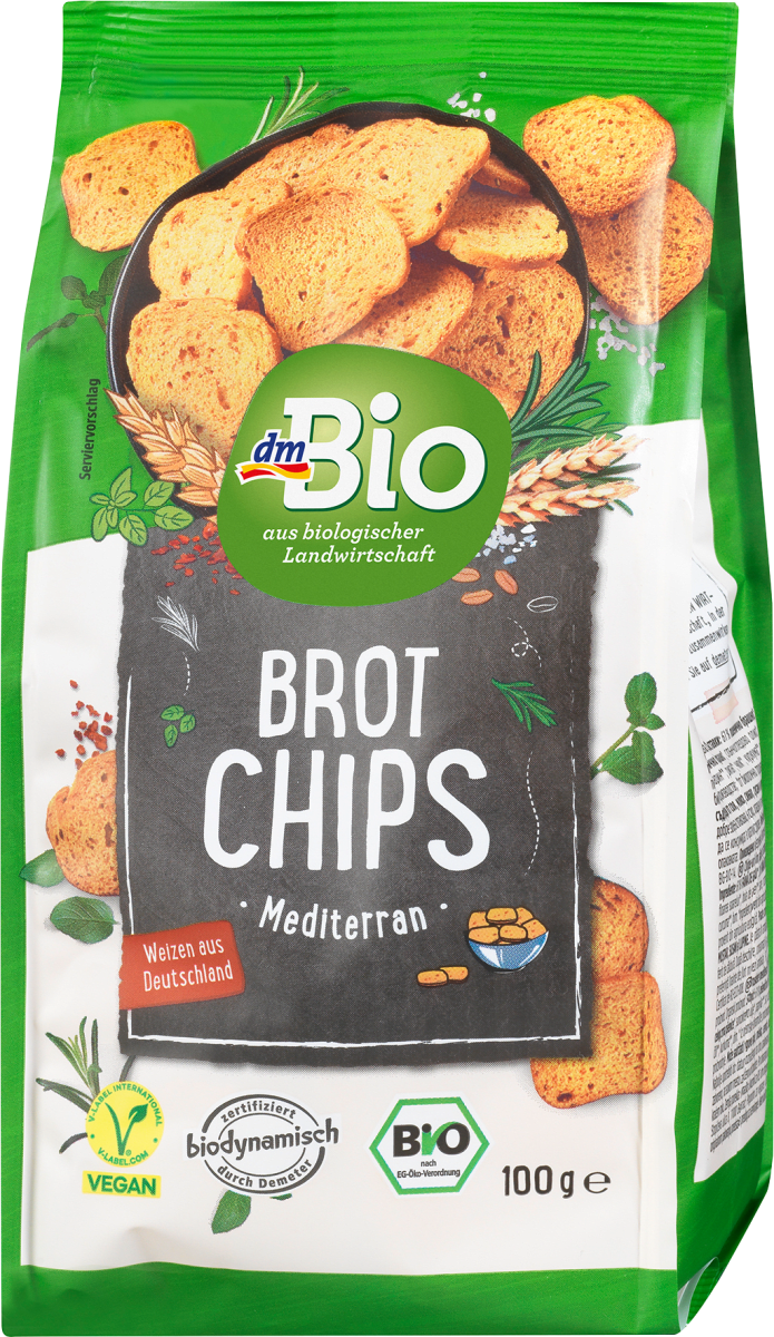 Brotchips mediterran, Demeter, 100 g