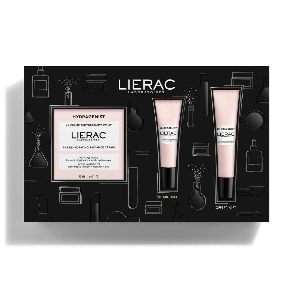 Lierac Coffret Hydratation Eclat - Crème 50ml + Sérum 15ml + Soin Yeux 7.5ml Coffret