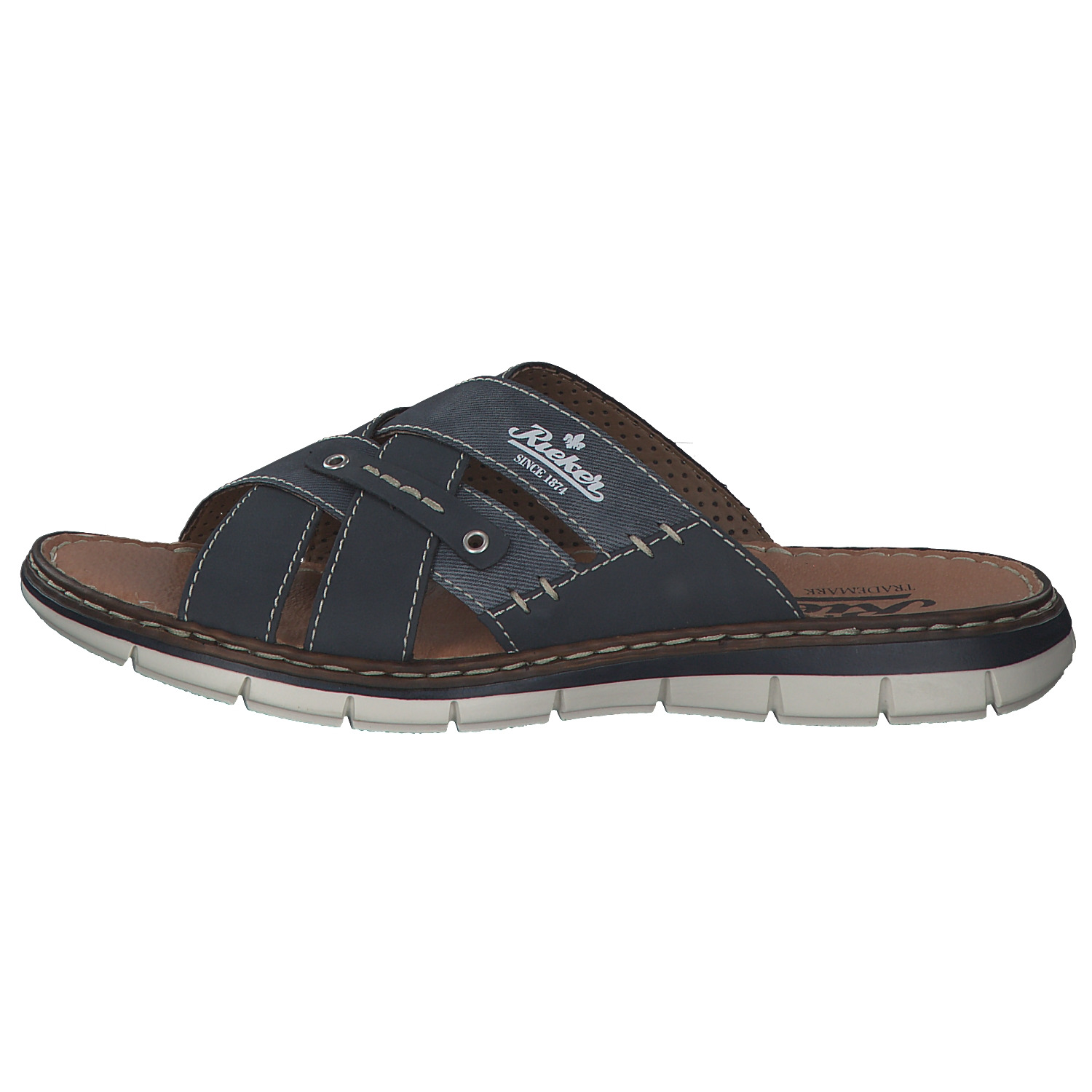 Rieker 25199, Pantoletten, Herren, Grau (Whitedenim/Jeans)