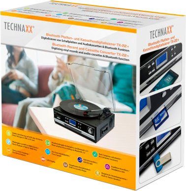 Technaxx TX-22+ Multifunktionsspieler (Riemenantrieb, Bluetooth)
