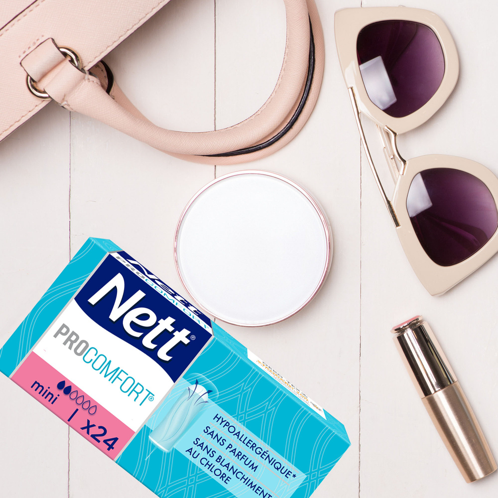 nett Procomfort Tampon sans Applicateur, Mini, Boite de 24 Tampons Tampon