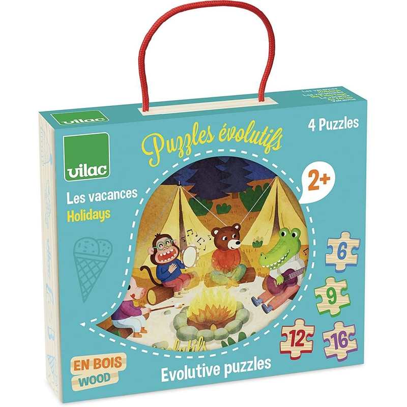 4 Puzzles évolutifs les vacances