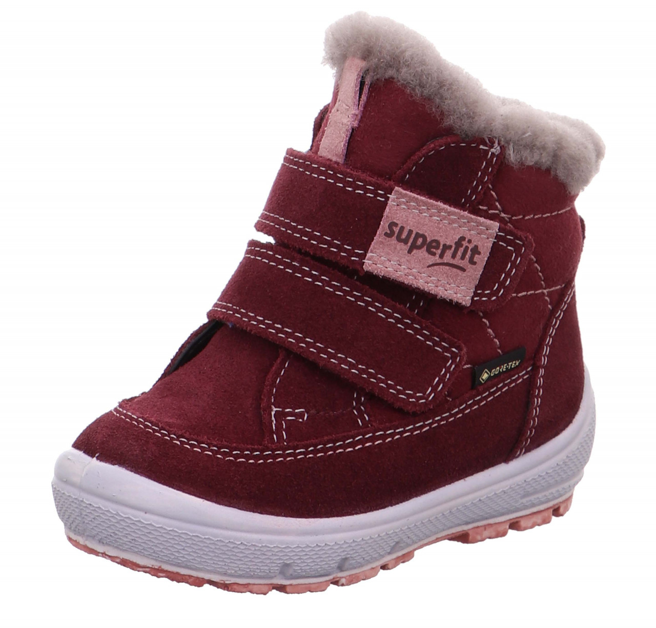 GROOVY - Rot/Rosa Boots mit Klettverschluss