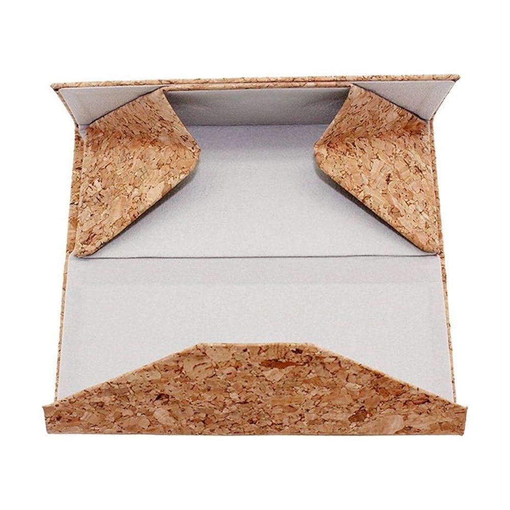 Tian Dee Brillenetui Brillenetui, umweltfreundlich, Naturkork, Sonnenbrillenbox, faltbar