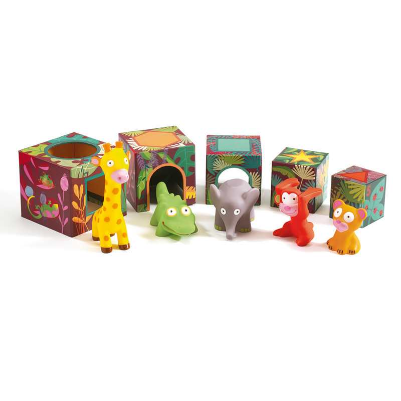 5 cubes et animaux maxi Topanijungle Djeco