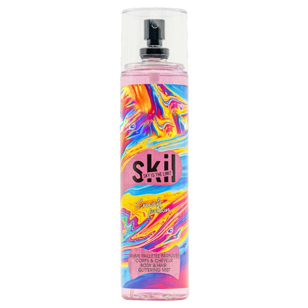 skil Crush Potion Brume parfumée pailletée pour corps et cheveux