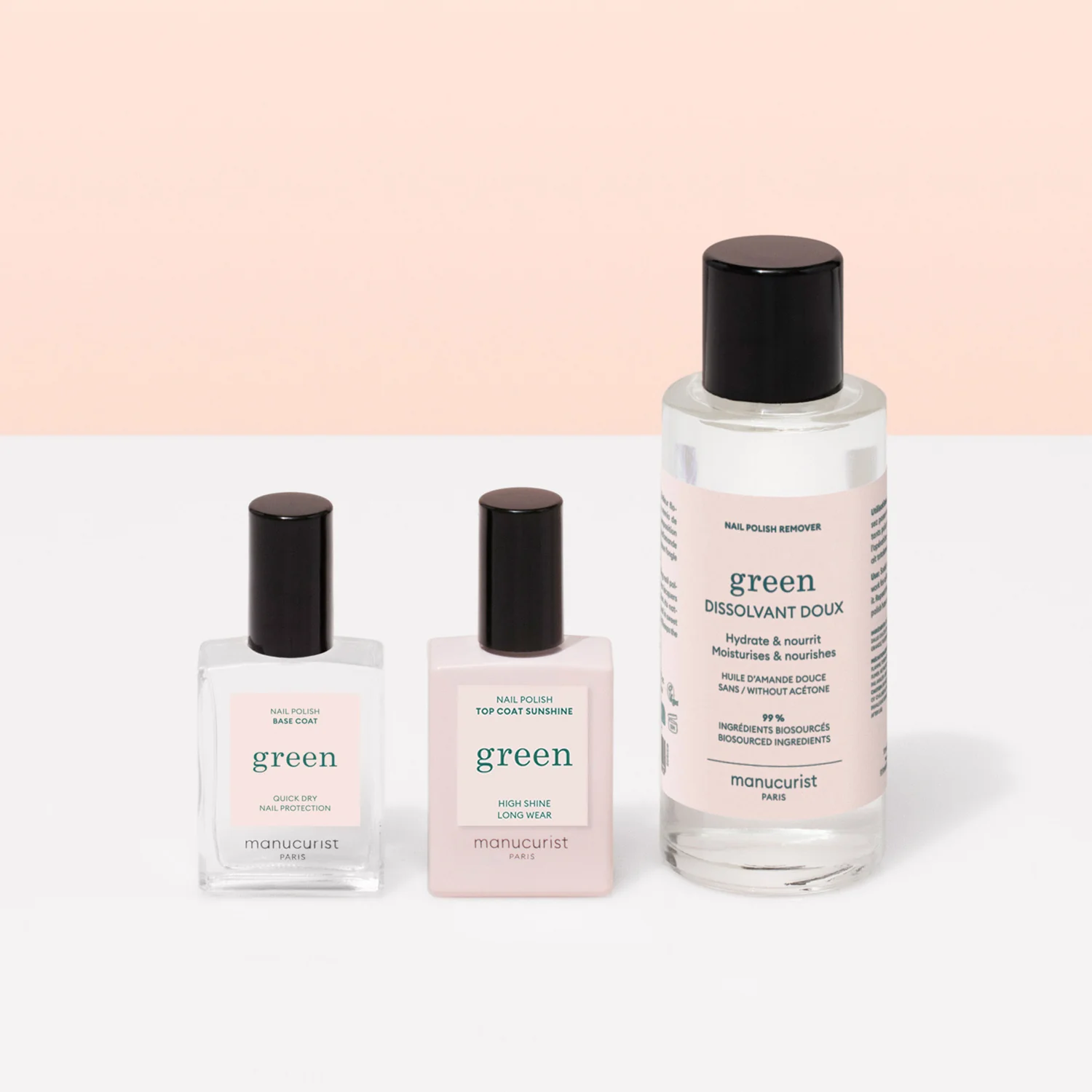 Green™ Trio podlaga za lak za nohte Green™ odstranjevalec laka za nohte