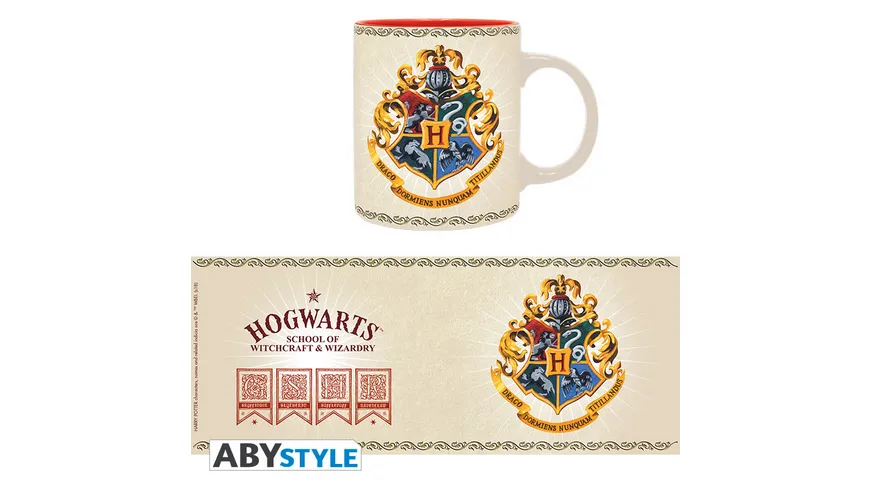 Harry Potter Hogwarts 4 Houses Tasse