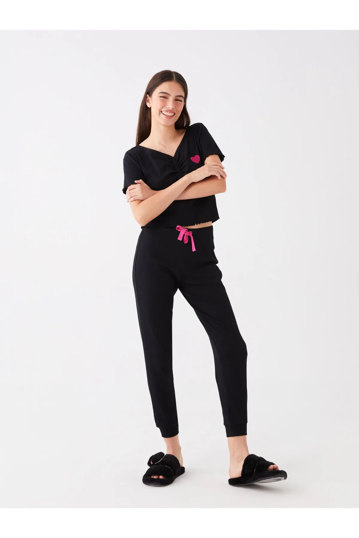 LC Waikiki  Pyjama set - Grau - Unifarben