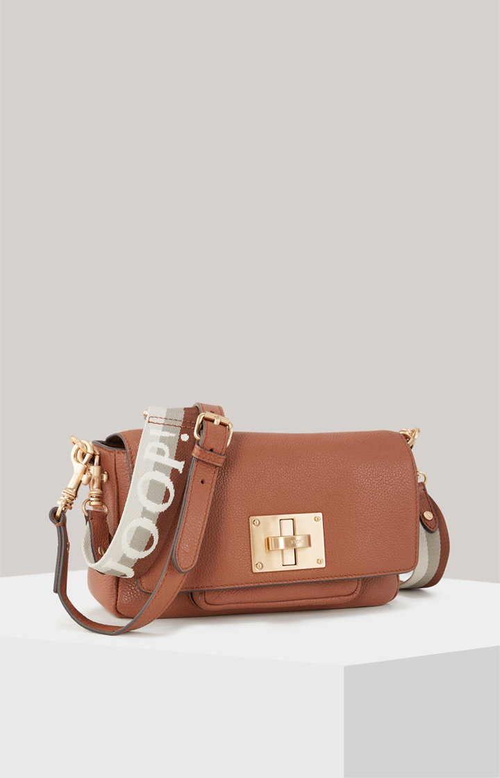 Schultertasche Carino Muna in Cognac