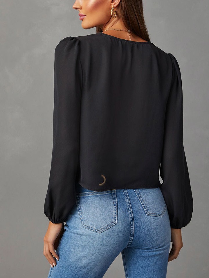 So You Bluse in Schwarz günstig kaufen